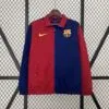 Cortaviento Reversible FC Barcelona Rojo Azul 2024-2025 parte 1