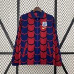 Cortaviento Reversible FC Barcelona Rojo Azul 2024-2025 parte delantera