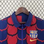 Cortaviento Reversible FC Barcelona Rojo Azul 2024-2025 pecho reverso