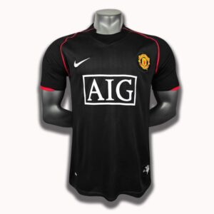 Camiseta Manchester United Segunda Equipacion Versión Jugador Retro 2007-2008