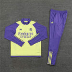 chandal-real-madrid-manga-larga-amarillo-claro-morado-2024-2025-conjunto