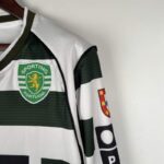 Camiseta Retro Sporting de Lisboa Primera Equipacion 2001-2003 hombro
