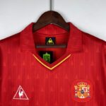 Camiseta retro España primera equipacion 1988-1991 cuello