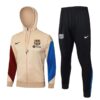 Chandal FC Barcelona con Capucha Crema 2024-2025