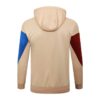 Chandal FC Barcelona con Capucha Crema 2024-2025 dorsal solo