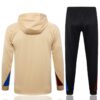 Chandal con Capucha FC Barcelona Crema 2024-2025 dorsal