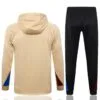 Chandal con Capucha FC Barcelona Crema 2024-2025 dorsal