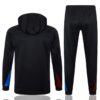 Chandal con Capucha FC Barcelona Negro 2024-2025 dorsal