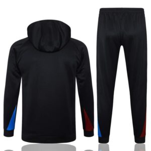 Chandal con Capucha FC Barcelona Negro 2024-2025 dorsal