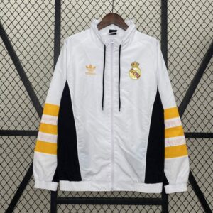 Chaqueta Gabardina Real Madrid Blanco/Amarillo 2024-2025