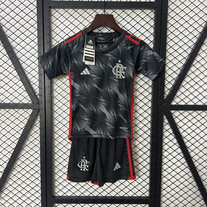 Conjunto Niño Flamengo Tercera Equipacion 2024-2025 Conjunto Niño Flamengo Tercera Equipacion 2024-2025