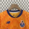Conjunto Niño Porto Segunda Equipacion 2024-2025 cuello