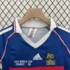Conjunto retro niño Francia primera equipacion 1998 cuello