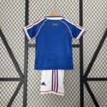 Conjunto retro niño Francia primera equipacion 1998 dorsal