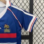 Conjunto retro niño Francia primera equipacion 1998 manga