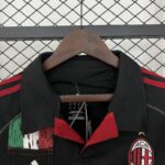 Camiseta Retro AC Milan Negro 2012-2013 cuello