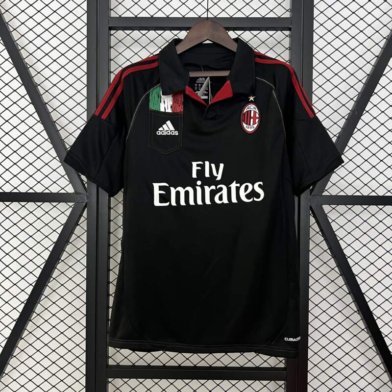 Camiseta Retro AC Milan Negro 2012-2013 Camiseta Retro AC Milan Negro 2012-2013