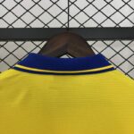 Camiseta Retro Arsenal Amarillo segunda equipacion 2013-2014 cuello anterior