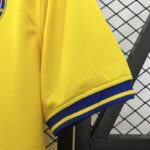 Camiseta Retro Arsenal Amarillo segunda equipacion 2013-2014 manga