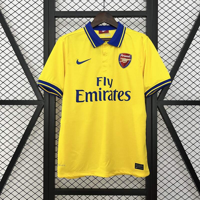 Camiseta Retro Arsenal Amarillo segunda equipacion 2013-2014 Camiseta Retro Arsenal Amarillo segunda equipacion 2013-2014