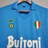 Camiseta Retro Napoli Local Azul 1987-1988 cuello