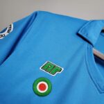 Camiseta Retro Napoli Local Azul 1987-1988 logo