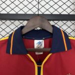 Camiseta retro España primera equipacion 2000 cuello