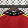 Camiseta retro España primera equipacion 2000 cuello anterior