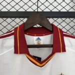 Camiseta retro España segunda equipacion 2000 cuello