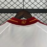Camiseta retro España segunda equipacion 2000 cuello anterior
