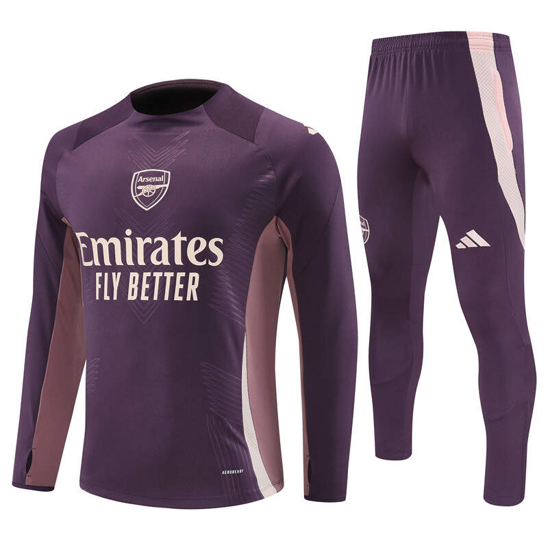 Chandal de Entrenamiento Arsenal Purpura 2024-2025 Chandal de Entrenamiento Arsenal Purpura 2024-2025