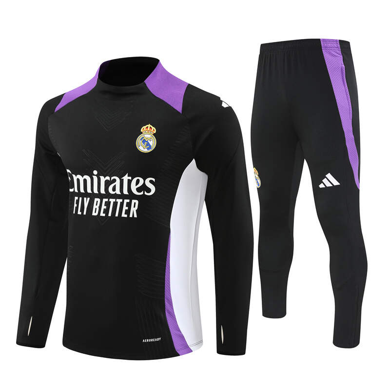 Chandal de entrenamiento Real Madrid Morado 2024-2025 Chandal de entrenamiento Real Madrid Morado 2024-2025