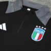 Chandal seleccion Italia Negro 2024-2025 cuello