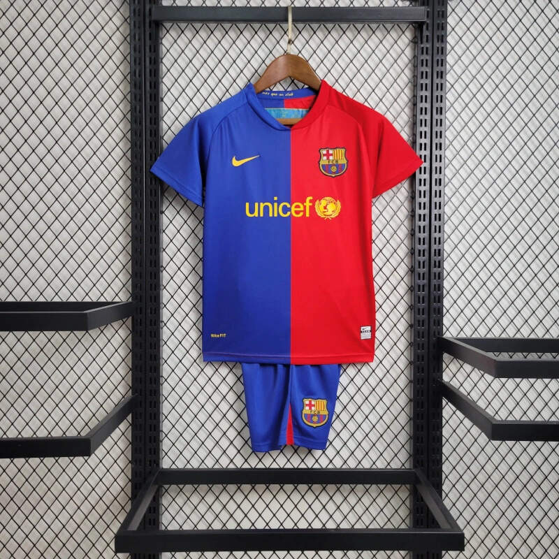 conjunto-niño-fc-barcelona-primera-equipacion-retro-2008-2009 conjunto-niño-fc-barcelona-primera-equipacion-retro-2008-2009