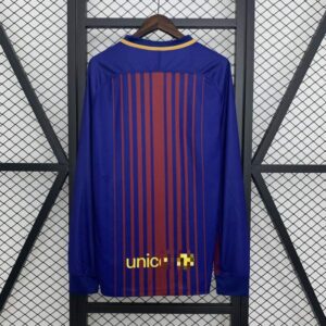 Camiseta Barcelona Retro 2017-2018 primera equipacion manga larga dorsal