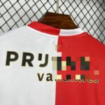 Camiseta Feyenoord Rotterdam Primera Equipación 2025-2026-cuello-dorsal.