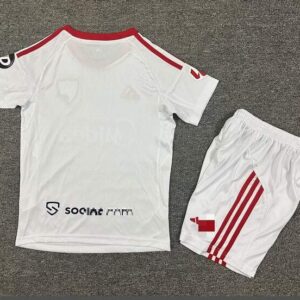 Conjunto Niño Sevilla Primera Equipacion 2025–2026-dorsal.