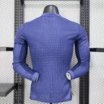 Atletico de madrid segunda equipacion version jugador manga larga 2025-2026 dorsal