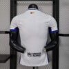 Camiseta Edicion Especial Blanca con Franjas Azulgrana Barcelona Version Jugador dorsal