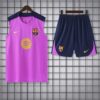 Conjunto de entrenamiento Morado Barcelona 2025-2026 manga corta