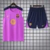 Conjunto de entrenamiento Morado Barcelona 2025-2026 manga corta
