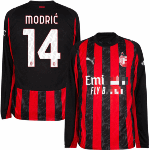 camiseta-ac-milan-primera-equipacion-luka-modric-manga-larga-2025-2026