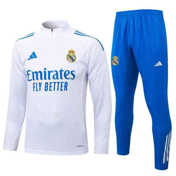 Chandal Real Madrid blanco-azul tercera equipacion 25-26 Chandal Real Madrid blanco-azul tercera equipacion 25-26