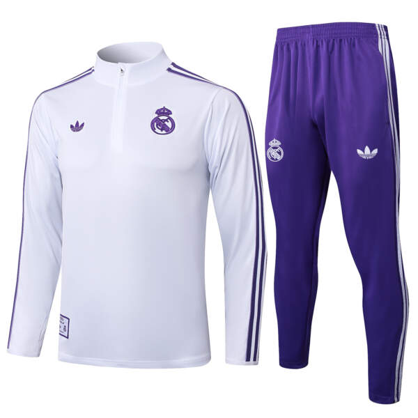 Chandal Real Madrid morado-blanco 2025-2026 Chandal Real Madrid morado-blanco 2025-2026