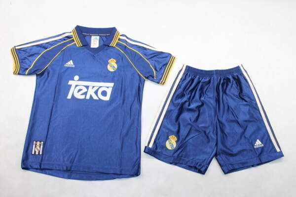 Conjunto niño Retro Real Madrid 1998-1999 tercera Conjunto niño Retro Real Madrid 1998-1999 tercera