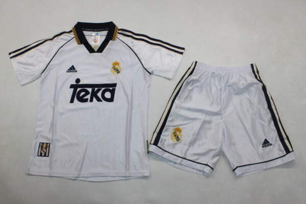 Conjunto niño Retro Real Madrid 1998-2000 local Conjunto niño Retro Real Madrid 1998-2000 local