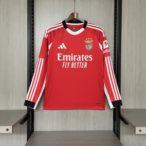 Camiseta Benfica 2025-26 Primera Equipación Manga Larga delante