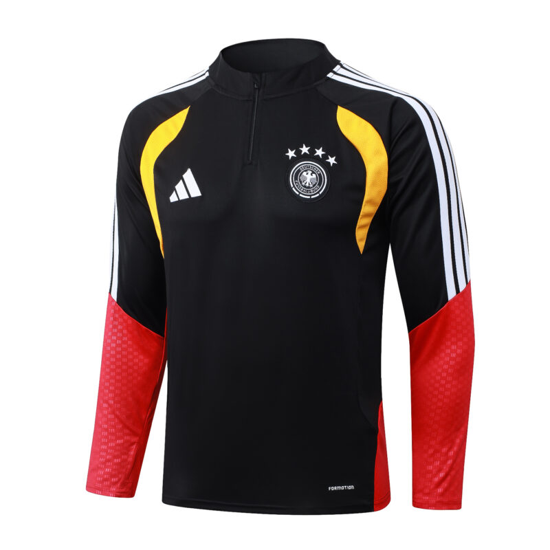 Chándal Alemania Negro/Rojo Cremallera Baja 2026/2027 - Imagen 3