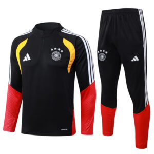 Chándal Alemania Negro/Rojo Cremallera Baja 2026/2027
