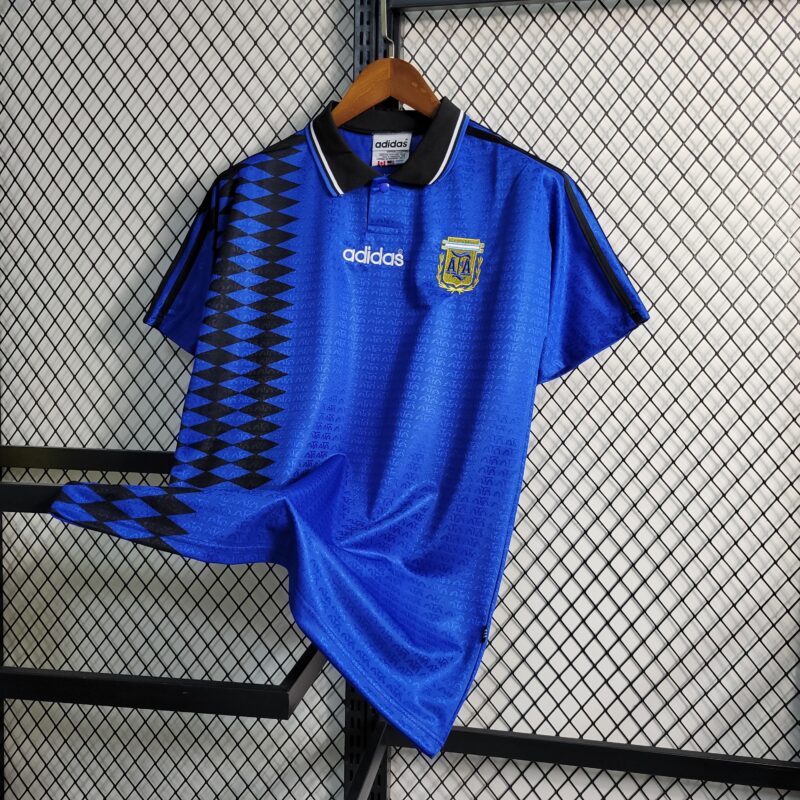 Camiseta Argentina Segunda Equipacion Retro 1994 - Imagen 4